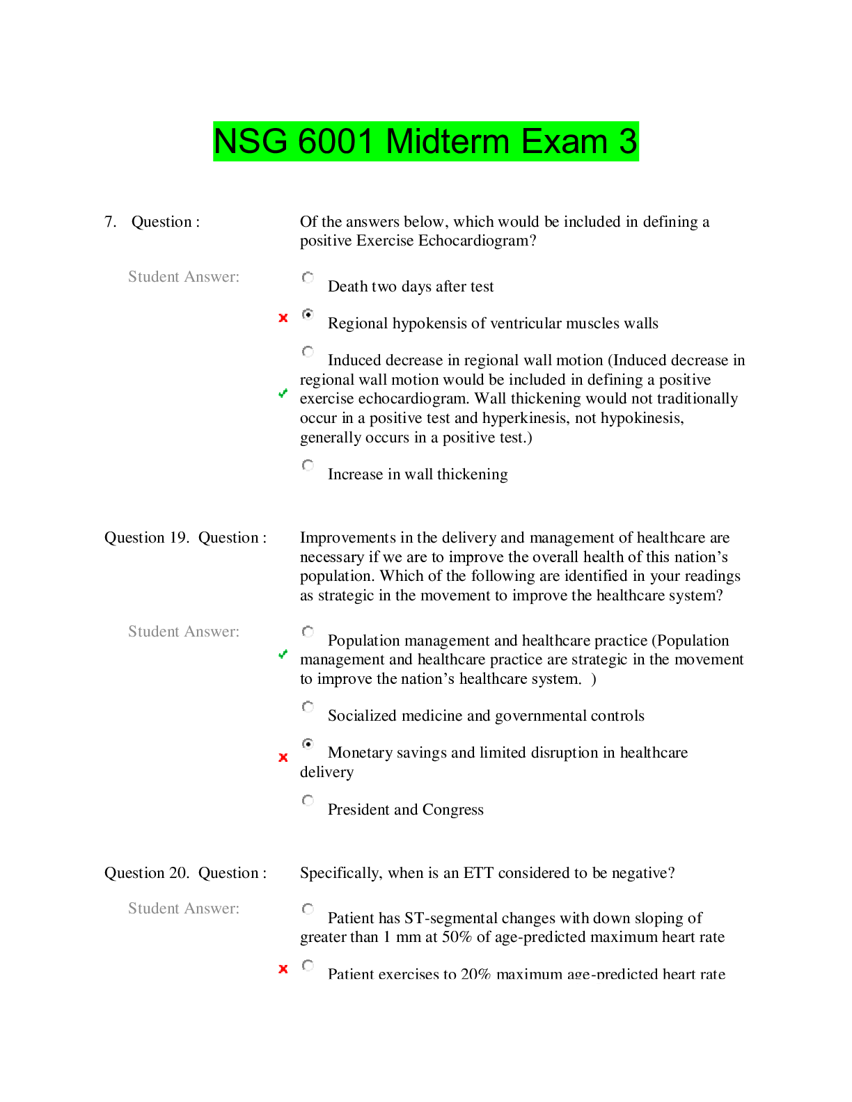 Preview image for NSG 6001 Midterm Exam 3 ( Download to score an A)